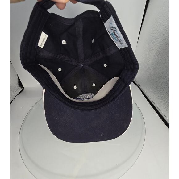 Pabst Blue Ribbon Beer‎ PBR Navy Blue Ball Cap Strapback Primotional Edge Cotton - Picture 5 of 7
